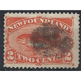 Newfoundland 1888 SG51 2c Orange-Vermillion Good+ Used ...
