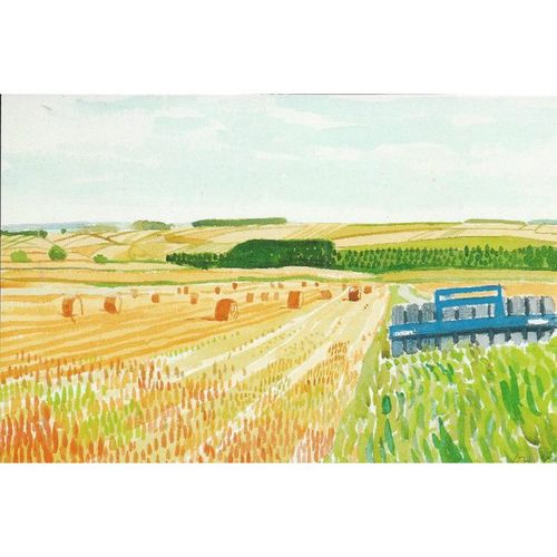 01530 00014: 'Harvest, with Farm Equipment,' 2004 (David Hockney).