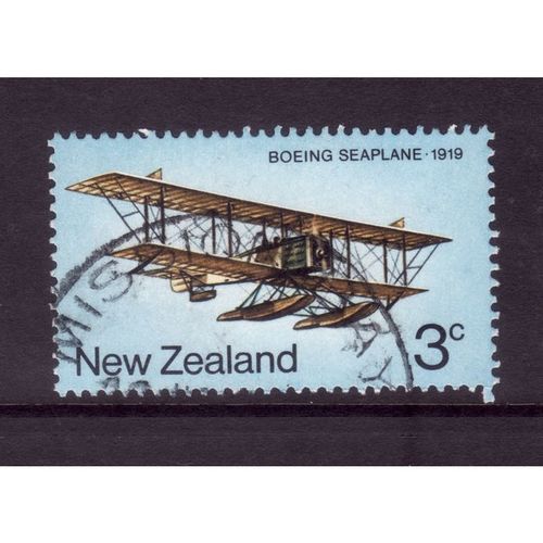 NEW ZEALAND 1974 AIRMAIL TRANSPORT SG1050 3c BOEING SEA PLANE 1991 FINE USED