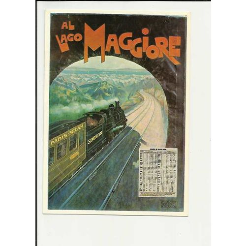 Advertising AL LAGO MAGGIORE Postcard by Biregg (1124)