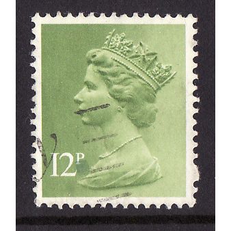 X943 - 12p yellowish green, Used Stamp, #1