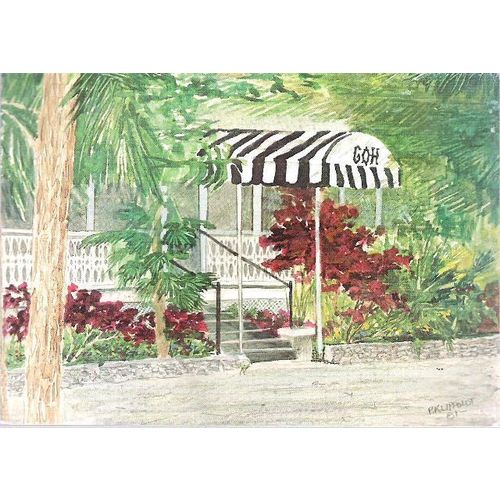 Grand Cayman, Cayman Islands - Grand Old House, Petra Plantation - art postcard