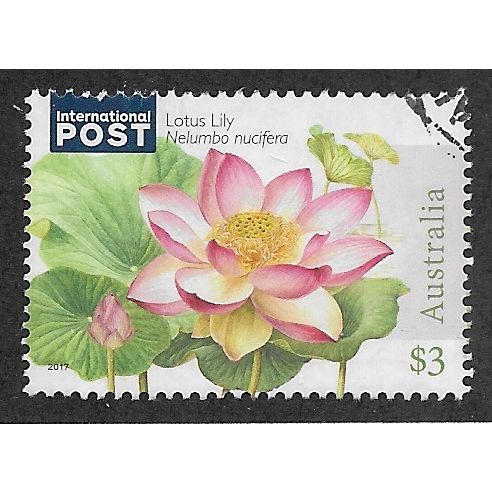 AUS 2017 $3.00 'WATER LILLIES' FINE USED (EBID63-803)