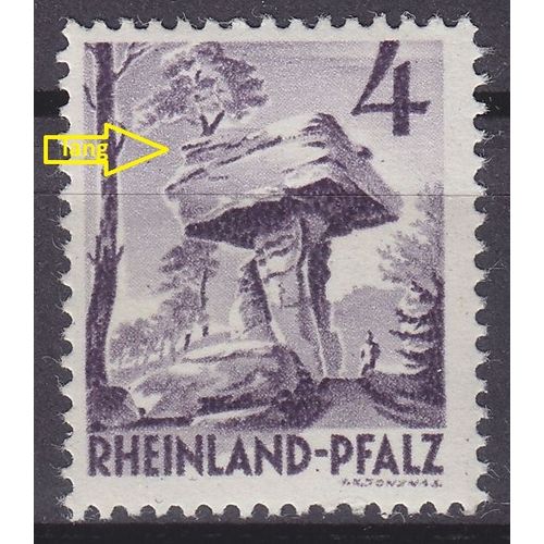 GERMANY Alliiert Franz. Zone [RheinlPfalz] MiNr 0033 y b IV ( **/mnh )