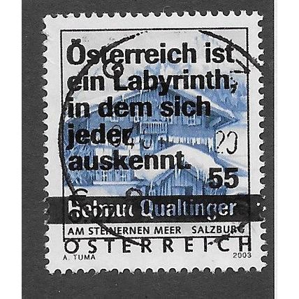 AUT 2005 55c on 27c ' TOURISM' FINE USED (EBID73-229)