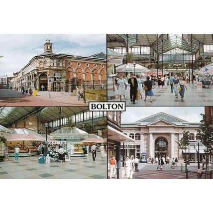 Bolton Abbey Market Hall Howarths Fruit & Vegetable Stall Postcard