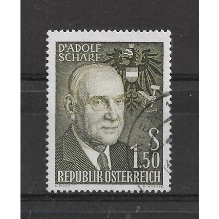 Austria.President's 70th Birthday stamp.Fine Used.Aug22b