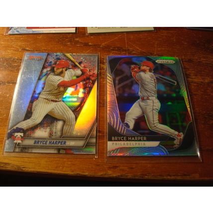 2019-2022, Topps/Panini, 7-Cards, w/Inserts, Variations, BRYCE HARPER, Phillies