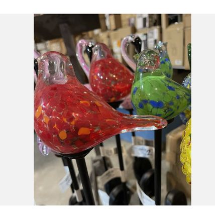 Hampton Bay Solar Red Bird Garden Light