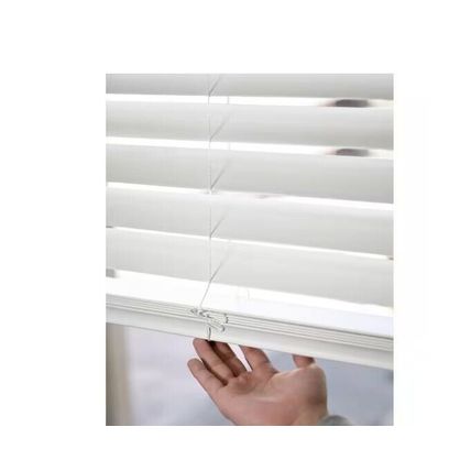 Chicology White Cordless Room Darkening Faux Wood Blind 40" WX72" H