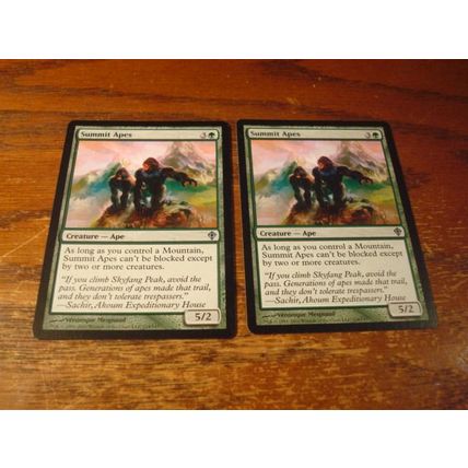 Magic The Gathering, MTG, 2-Cards, 1993-2010, SUMMIT APES, nm