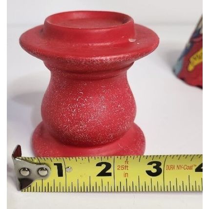Vintage Ceramic Christmas Santa Fairy Light Tea Candles 5 3/4"