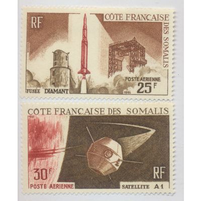 Somali Coast Stamps Scott #C39 To C40, Mint Never Hinged