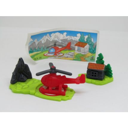 Kinder Surprise Toy 1996 K96 n26 Alpine Helicopter - With Insert