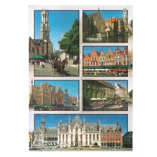 multiview, BRUGGE, Belgium .. unused postcard =