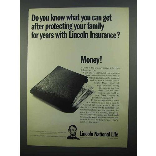 1968 Lincoln National Life Ad - What You Can Get