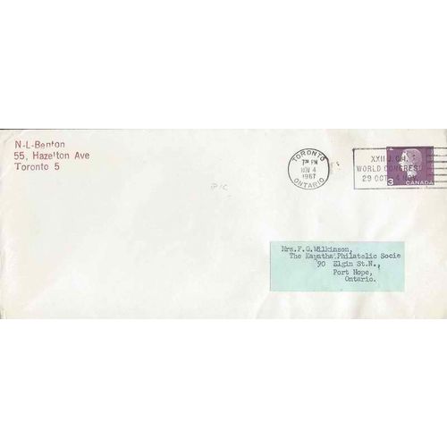 Canada #EN81c Postal Sta USED CAMEO 1967 Slogan
