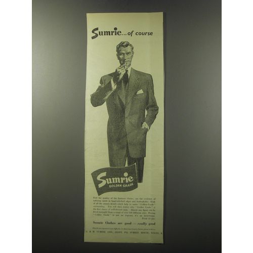 1955 Sumrie Golden Grade Clothes Advertisement - Sumrie.. Of course