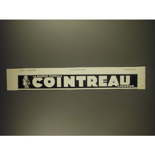 1932 Cointreau LiqueurAd - in French - La Marque Mondiale Cointreau Liqueur