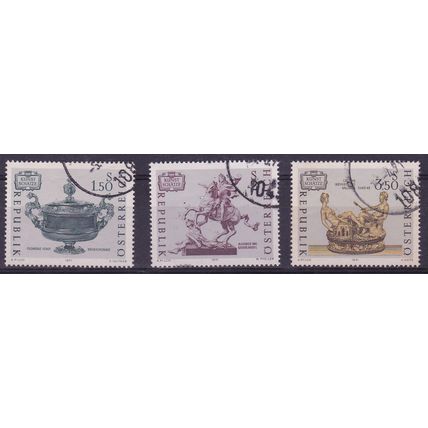 AUSTRIA 1971 ART TREASURES 1st SERIES SET USED SG1605-7