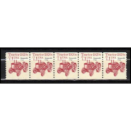 2127a 7.1c Tractor Fine MNH Dry Gum PNC 1/5 X0783