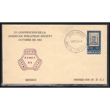 Cover Mexico Stamp (Cachet-U/A) Box0467