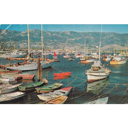 Santa Barbara - Lot of 7 - Vintage Postcards - California, Highway 101