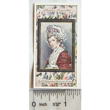 1923 John Player & Sons Miniatures No. 12 Mrs. Robinson as Perdita