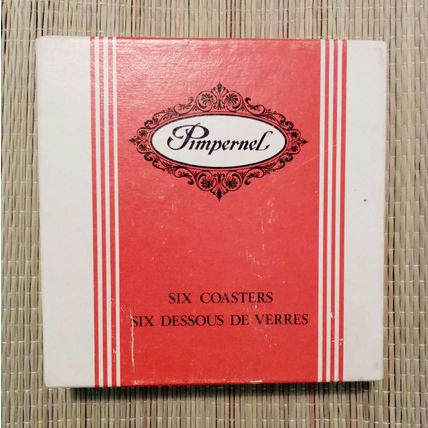 Pimpernel North American Wildflowers Coasters x 6 Made in England