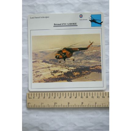Bristol Sycamore - GB - Land Based Helicopter - Collectors Club Card
