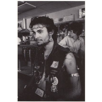 Tony Shalfrazi Dennis Hopper Motorbiker Italian Photograph Award Photo Postcard