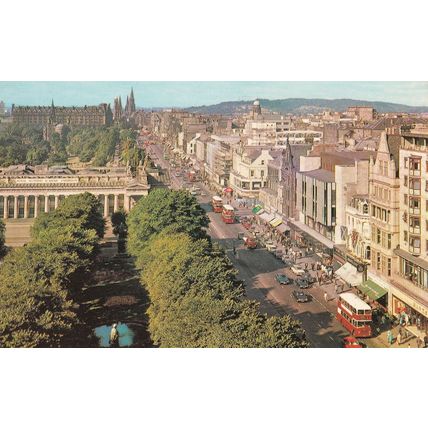 Marks & Spencers Princes Street Edinburgh Zoo 1970s Scottish Postcard