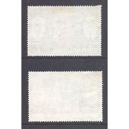 Bermuda Scott 296/297 - SG291/292, 1972 Silver Wedding Set used