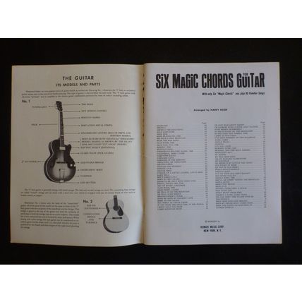 SIX MAGIC CHORDS for Guitar - Words and Music - by Harry Reser