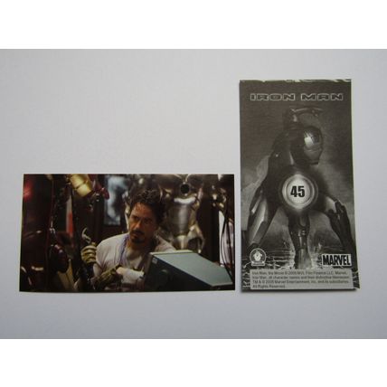 Marvel - Iron Man The Movie 2008 - Preziosi Sticker Drop-down Choice (e18)