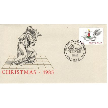 Australia 1985 Christmas 45c boat. First Day Cover