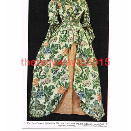 Dress of Spittlefield Silk, 18thC, Book Illustration (Print), c1938