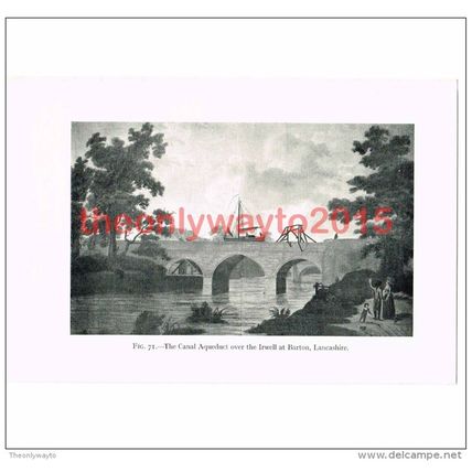 Canal Aqueduct over the Irwell, Barton, Lancashire, Book Illustration (Print)