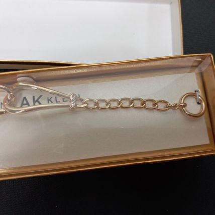Anne Klein Chunky Gold Plated Unusual Rope Knot Chain Matte Vintage Bracelet NEW