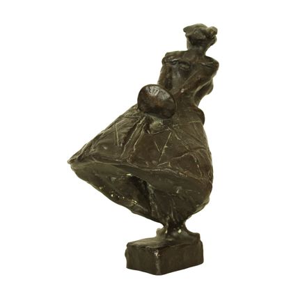 Bronzen beeld Eric Claus : Commedia Dell'Arte | Colombina, z.j.