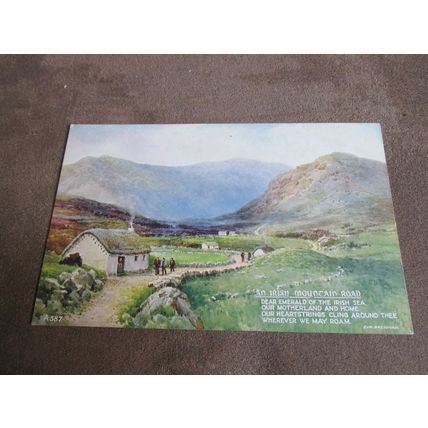 1950s Postcard - Irish Mountain Road / Eire - Artist Brian Gerald A587