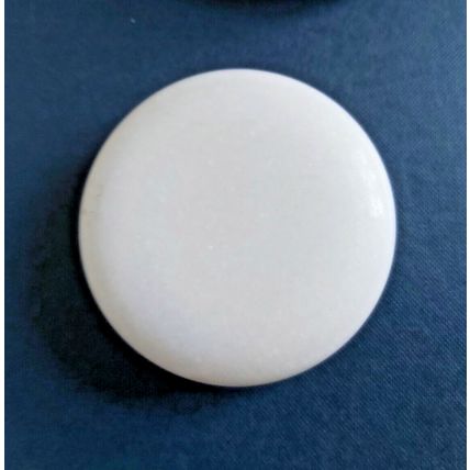 1X White Jade Massage Round cold natural stone therapy treatment spa salon
