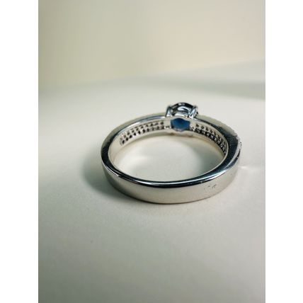 Bomb Party Sz10 Revealed BP Ring Fashion Jewelry RBP Radiant Blue Rhodium P