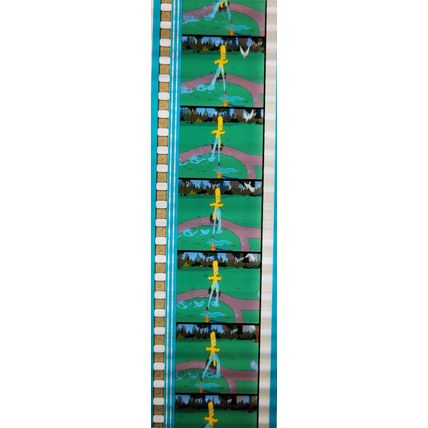 Simpsons Movie. Pk GEB - c070R . 1 STRIP OF 5 - 35MM FILM CELLS