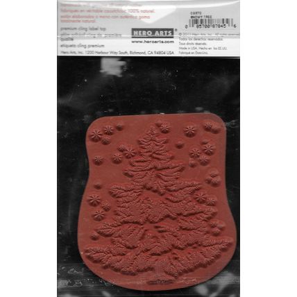 Hero Arts. Snowy Tree Stamp. Stamping Cardmaking Scrapbooking Crafts