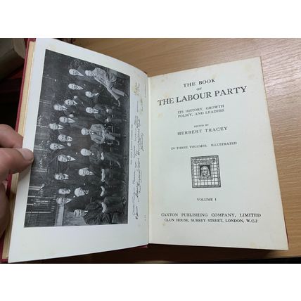 RARE* VINTAGE "THE BOOK OF THE LABOUR PARTY" VOLUMES 1-3 HARDBACK BOOKS (P14)