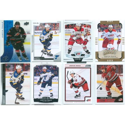 Justin Faulk 14x card lot incl Insert