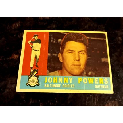 1960 Topps 422 Johnny Powers Baltimore Orioles Outfield 5.0 EX No Crease