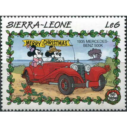 Sierra Leone. 1989. 1935 Mercedes-Benz 500K (MNH **) Stamp