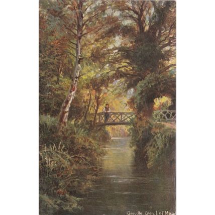 EC976 GROUNDLE GLEN. PRINTED ART POSTCARD